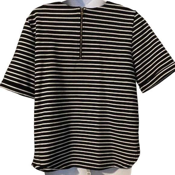 B.P Collection Size L Jeweled Black/White Top - Picture 3 of 4